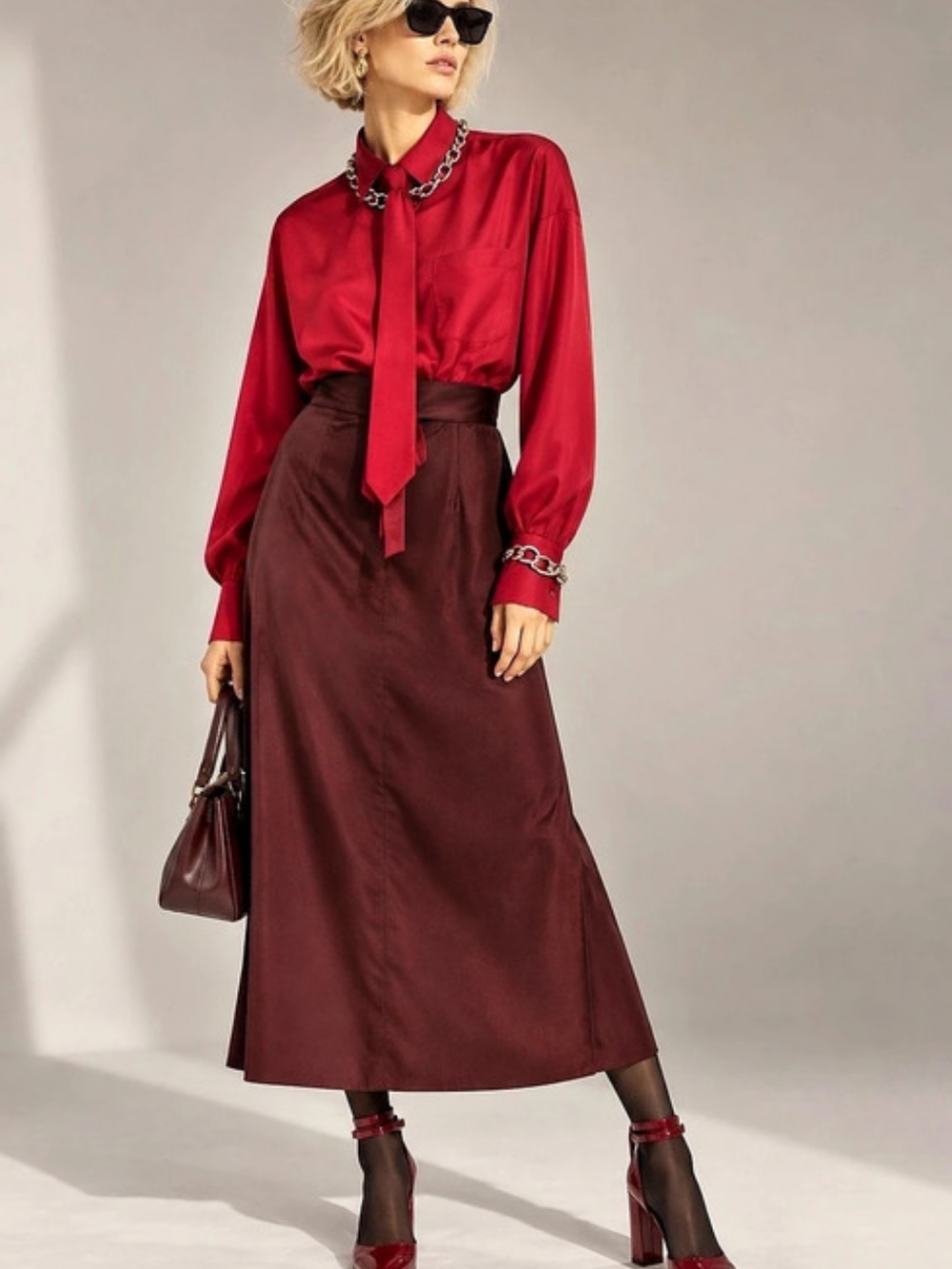 ZARA Limited Edition Collection 08 Satin Colorblock Midi Dress M